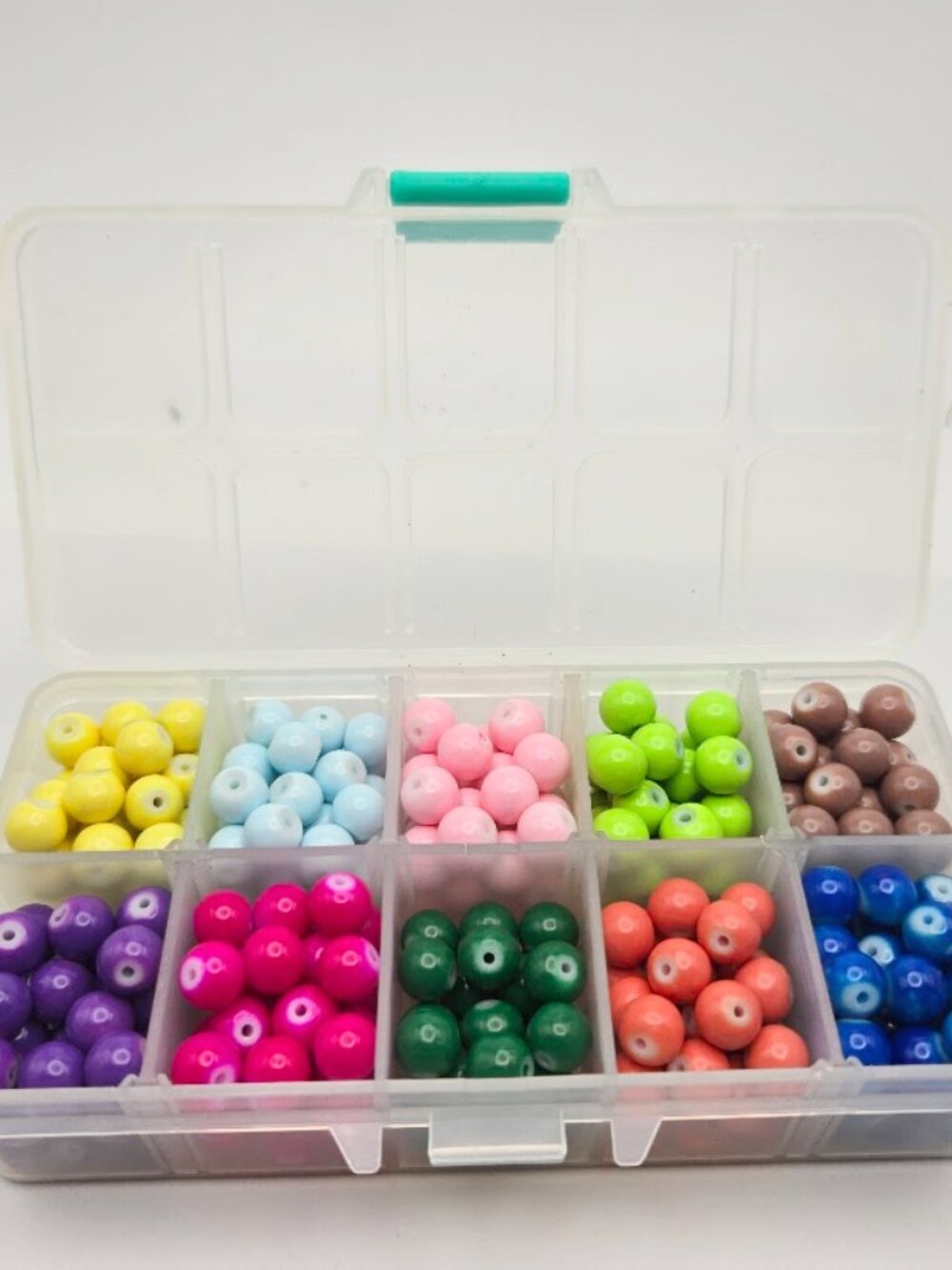New , box of approx 300 8mm glass beads